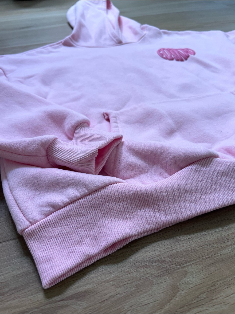 EDIKTED “MAJOR LOVE” Pink Hoodie — Size Small - Picture 5 of 14